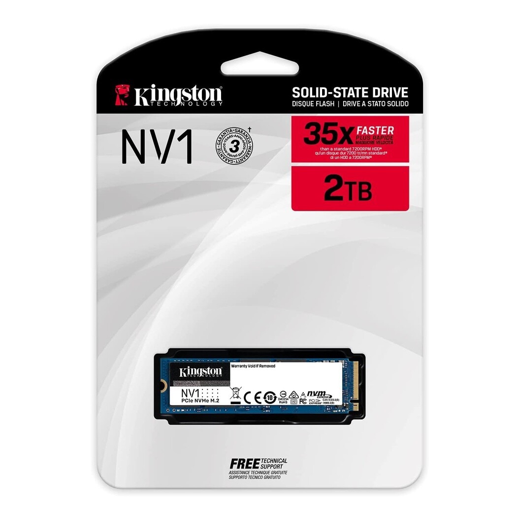 内蔵型SSD Kingston NV2 2TB SSD M.2 NVMe Kingston 2TB NV2 M.2 PCIe NVMe Gen 4 SSD